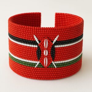 Kenya Flag Bracelet Classic Nyekundu Version