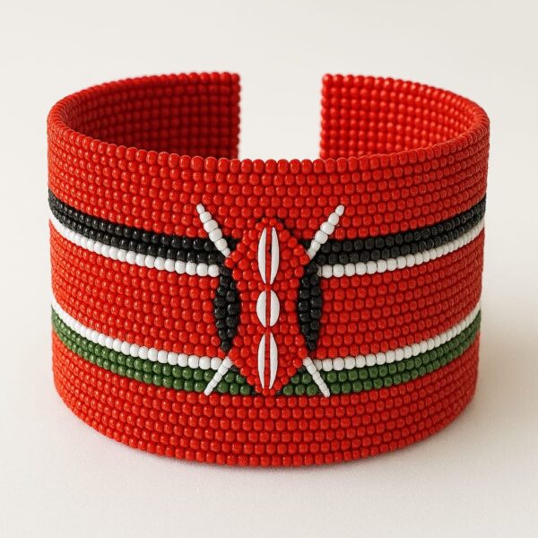 Kenya Flag Bracelet Classic Nyekundu Version