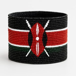 Kenya Flag Bracelet  Nyeusi Version