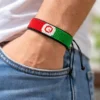Model with Afgahnistan Flag bracelet