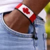 Caucasian Model with a Canada Bracelet