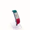 Mexico flag bracelet handcrafted in authentic flag colors on Clear Stand.