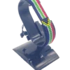 South Africa flag bracelet handcrafted in authentic flag colors on Black Stand.
