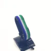 Sierra Leone flag bracelet handcrafted in authentic flag colors on Black Stand.