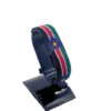 South Sudan flag bracelet handcrafted in authentic flag colors on Black Stand.