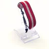 Handmade Austria Flag Bracelet featuring the colors of the Austrian flag on an adjustable bracelet.