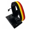 Belgium Flag Bracelet Adjustable handcrafted with beadwork in the colors of the Belgium flag.