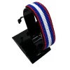 Belize Flag Bracelet Adjustable handcrafted with beadwork in the colors of the Belize flag.
