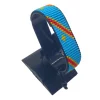 DR Congo Flag Bracelet Adjustable handcrafted with beadwork in the colors of the DR Congo flag.