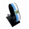 Guatemala Flag Bracelet Adjustable handcrafted with beadwork in the colors of the Guatemala flag.