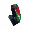 Guyana Flag Bracelet Adjustable handcrafted with beadwork in the colors of the Guyana flag.