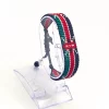 Kenya Flag Bracelet Adjustable handcrafted with beadwork in the colors of the Kenya flag.