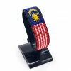 Malaysia Flag Bracelet Adjustable handcrafted with beadwork in the colors of the Malaysia flag.