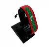 Maldives Flag Bracelet Adjustable handcrafted with beadwork in the colors of the Maldives flag.
