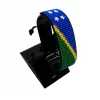 Marshall Islands Flag Bracelet Adjustable handcrafted with beadwork in the colors of the Marshall Islands flag.