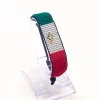 Madagascar Flag Bracelet Adjustable handcrafted with beadwork in the colors of the Madagascar flag.