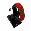 Morocco Flag Bracelet Adjustable handcrafted with beadwork in the colors of the Morocco flag.