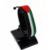 Palestine Flag Bracelet Adjustable handcrafted with beadwork in the colors of the Palestine flag.