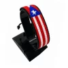 Puerto Rico Flag Bracelet Adjustable handcrafted with beadwork in the colors of the Puerto Rico flag.