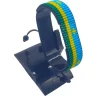 Rwanda Flag Bracelet Adjustable handcrafted with beadwork in the colors of the Rwanda flag.