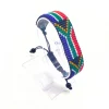 South Africa Flag Bracelet Adjustable handcrafted with beadwork in the colors of the South Africa flag.