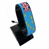 Tuvalu Flag Bracelet Adjustable handcrafted with beadwork in the colors of the Tuvalu flag. Main Product Image Description: