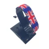 UK Flag Bracelet Adjustable handcrafted with beadwork in the colors of the UK flag.