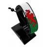 Wales Flag Bracelet Adjustable handcrafted with beadwork in the colours of the Wales flag.