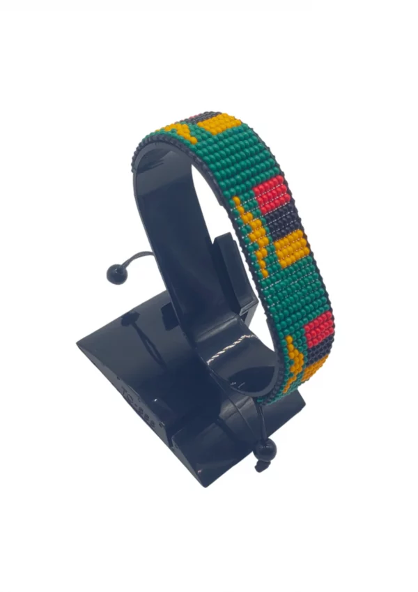 Zambia Flag Bracelet Adjustable 🇿🇲 Handmade Beaded & Adjustable