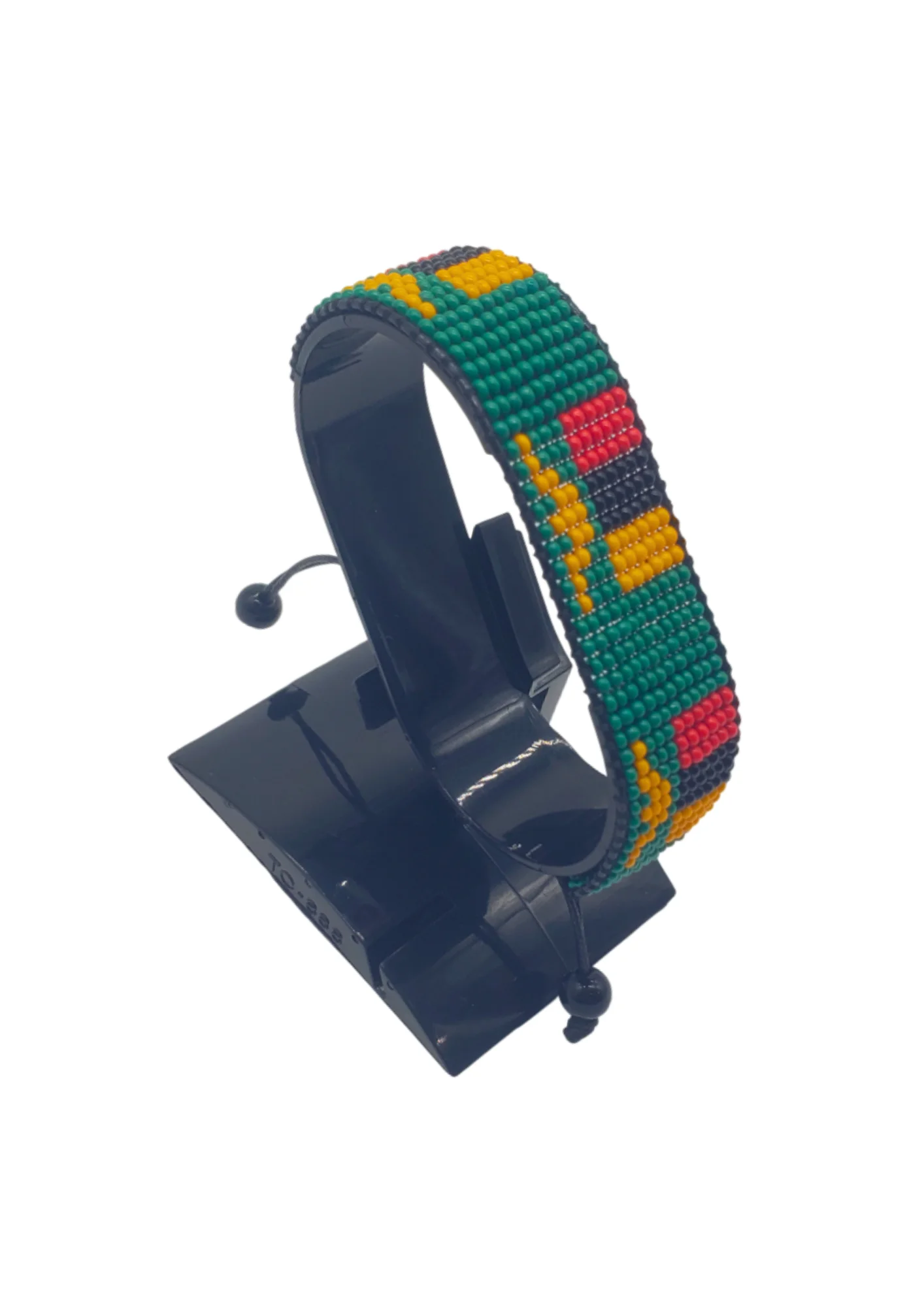 Zambia Flag Bracelet Adjustable 🇿🇲 Handmade Beaded & Adjustable