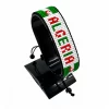 Algeria Flag Bracelet With Name Adjustable handcrafted with beadwork in the colors of the Algeria flag and the name "Algeria"