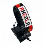 Angola Flag Bracelet With Name Adjustable handcrafted with beadwork in the colors of the Angola flag and the name "Angola".