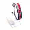 Austria Kenya Combo Flag Bracelet Adjustable handcrafted with beadwork in the colors of the Austria and Kenya flags.