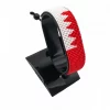 Bahrain Flag Bracelet Adjustable handcrafted with beadwork in the colors of the Bahrain flag.
