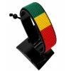 Benin Flag Bracelet Adjustable handcrafted with beadwork in the colors of the Benin flag.