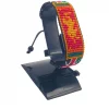 Bhutan Kenya Combo Flag Bracelet Adjustable handcrafted with beadwork in the colors of the Bhutan and Kenya flags.