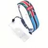 Botswana Kenya Combo Flag Bracelet Adjustable handcrafted with beadwork in the colors of the Botswana and Kenya flags.