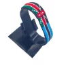 Botswana Kenya Combo Flag Bracelet Adjustable handcrafted with beadwork in the colors of the Botswana and Kenya flags.