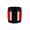 Canada Signature Flag Bracelet Long Neck with Buttons handcrafted with premium beadwork featuring the Canada flag and button closure.
