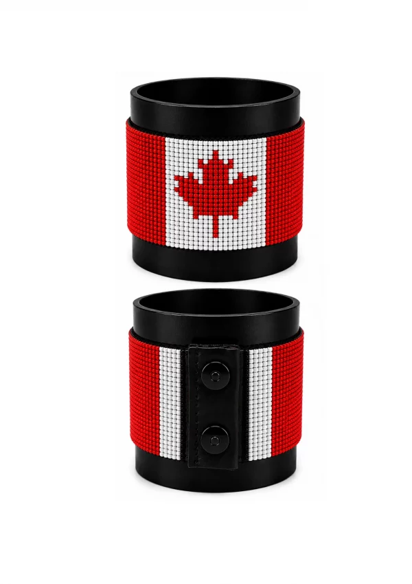 Canada Signature Flag Bracelet Long Neck with Buttons.