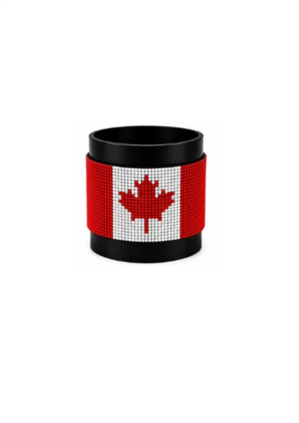 Canada Signature Flag Bracelet Long Neck with Buttons.