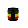 Ethiopia Signature Flag Bracelet Long Neck with Buttons handcrafted with beadwork in the colors of the Ethiopia flag.