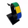 Gabon Flag Bracelet Adjustable handcrafted with beadwork in the colors of the Gabon flag.