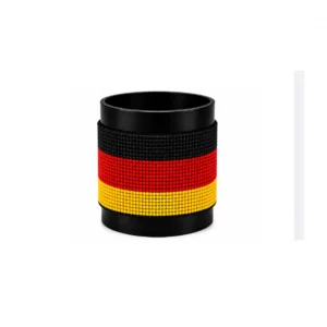 Germany Signature Flag Bracelet Long Neck with Buttons handcrafted with beadwork in the colors of the Germany flag.