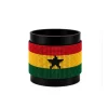 Ghana Signature Flag Bracelet Long Neck with Buttons handcrafted with premium beadwork featuring the Ghana flag and button closure.