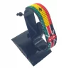 Ghana Kenya Combo Flag Bracelet Adjustable handcrafted with beadwork in the colors of the Ghana and Kenya flags.
