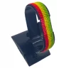 Guinea Flag Bracelet Adjustable handcrafted with beadwork in the colors of the Guinea flag.
