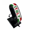 Italy Flag Bracelet With Name Adjustable handcrafted with beadwork in the colors of the Italy flag and the name "Italy".