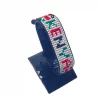 Kenya Flag Bracelet With Name Adjustable handcrafted with beadwork in the colors of the Kenya flag and the name "Kenya".