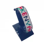 Kenya Flag Bracelet With Name Adjustable handcrafted with beadwork in the colors of the Kenya flag and the name "Kenya".